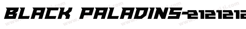 Black Paladins字体转换